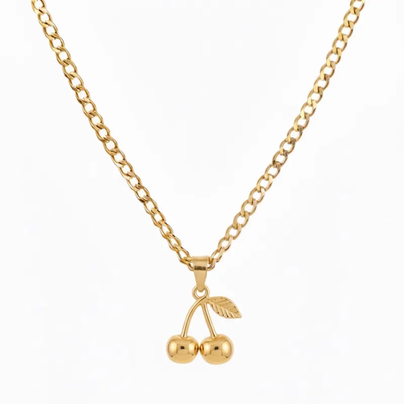 Cadena con dije de cereza