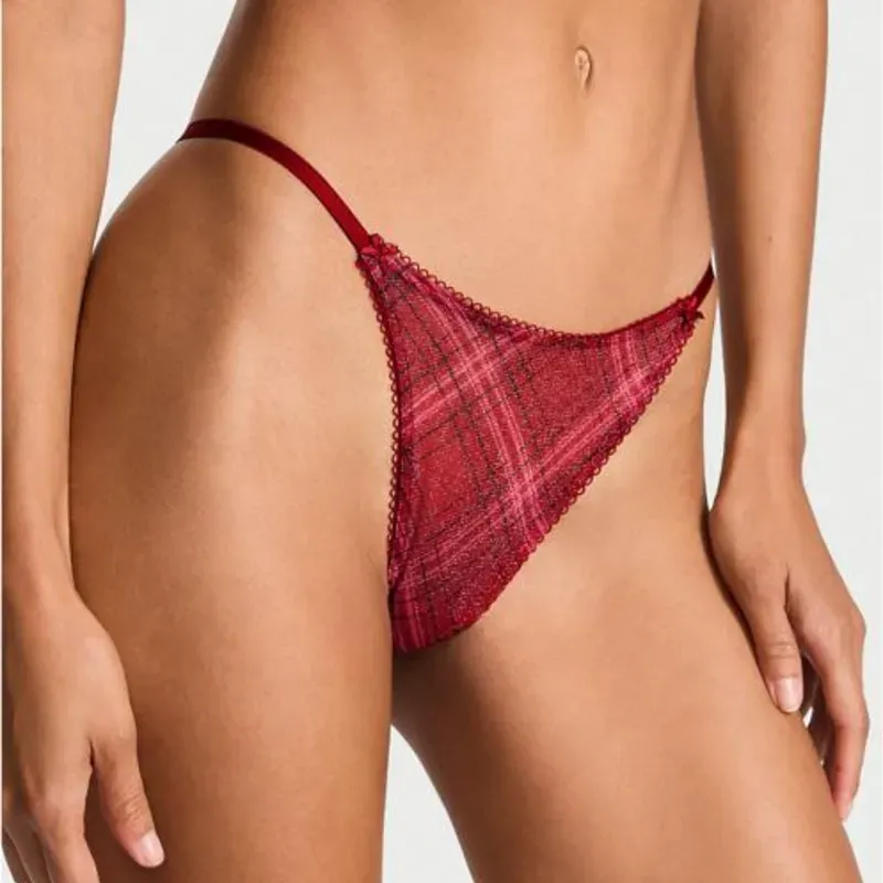Victoria's Secret tanga de cuadros