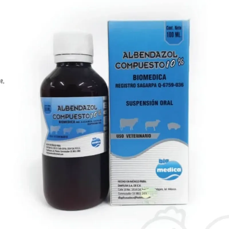 Albendazol Compuesto 10 % de 100 ML