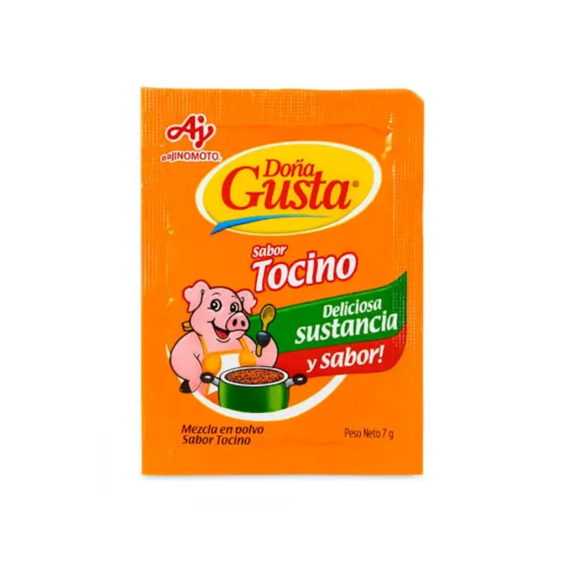 Caldo con sabor a tocino doña gusta