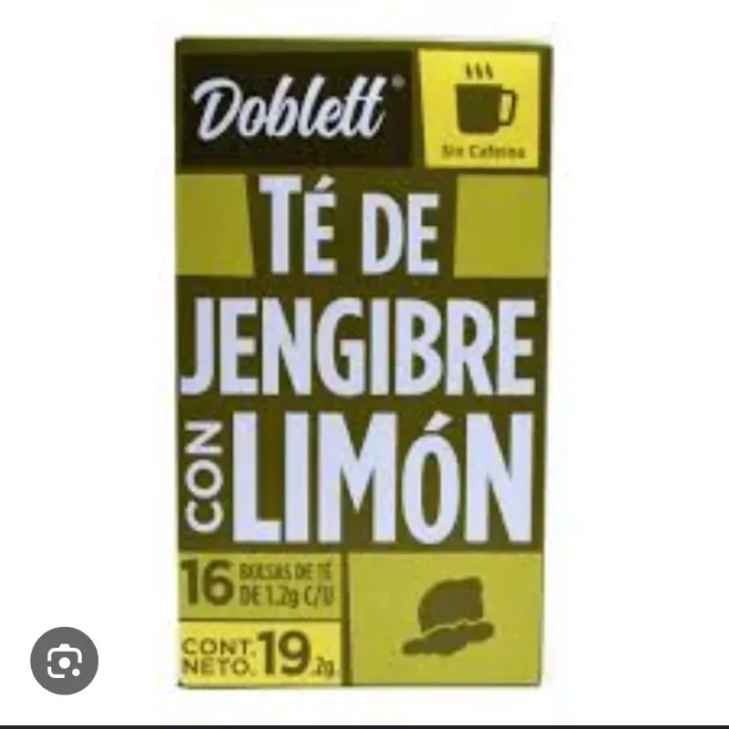 Te de jengibre con limón.