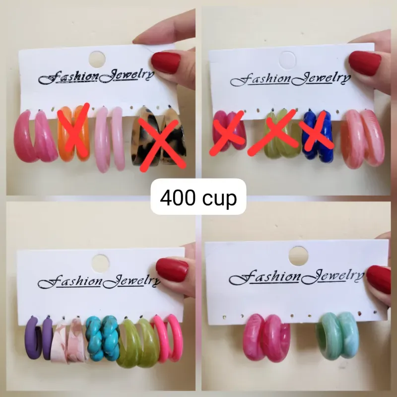 Pendientes de colores