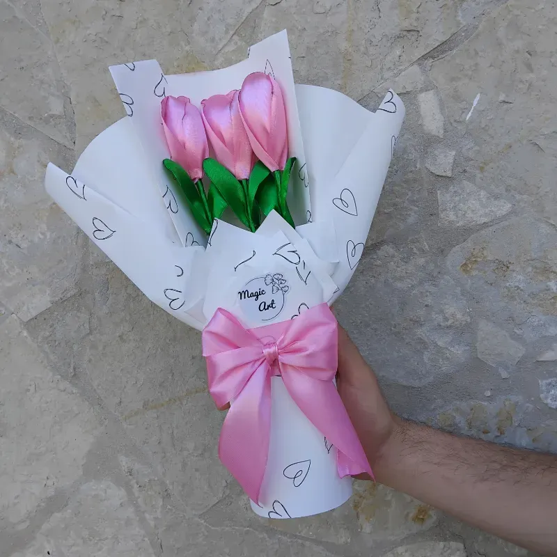 Ramos de 3 tulipanes