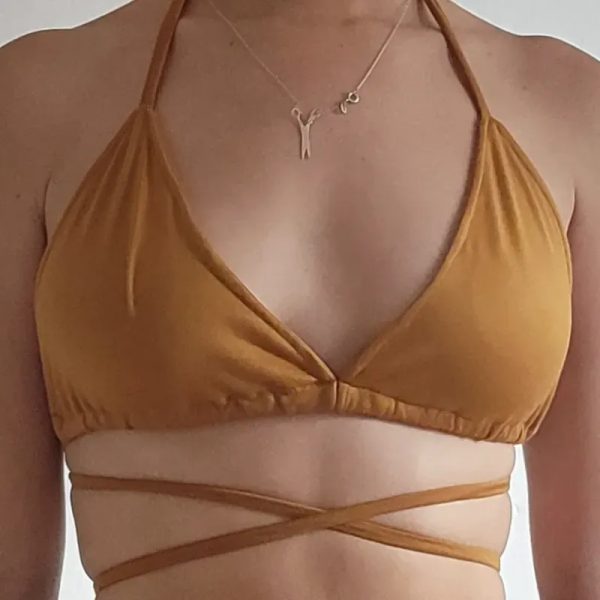 TOP BIKINI MOSTAZA