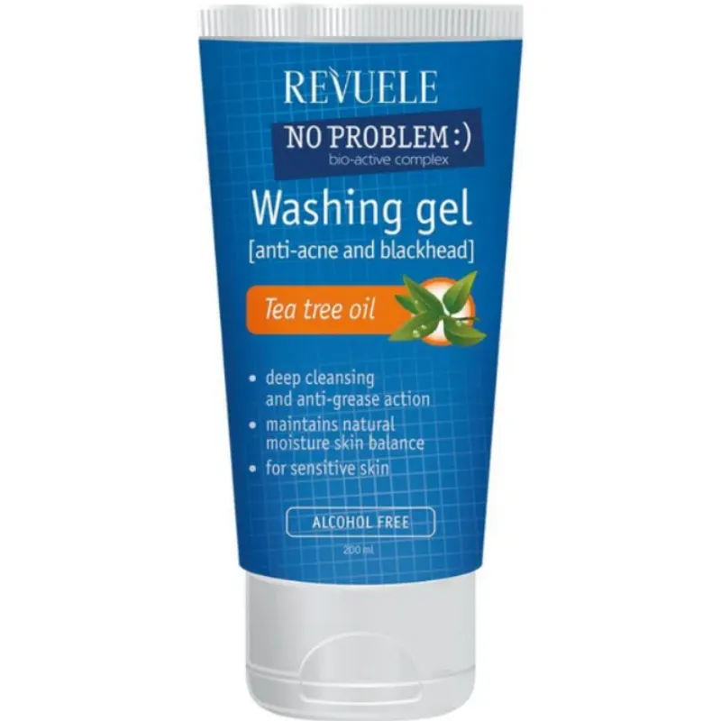 Limpiador facial con árbol de té.