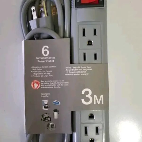 Regleta MultiTomas con interruptor