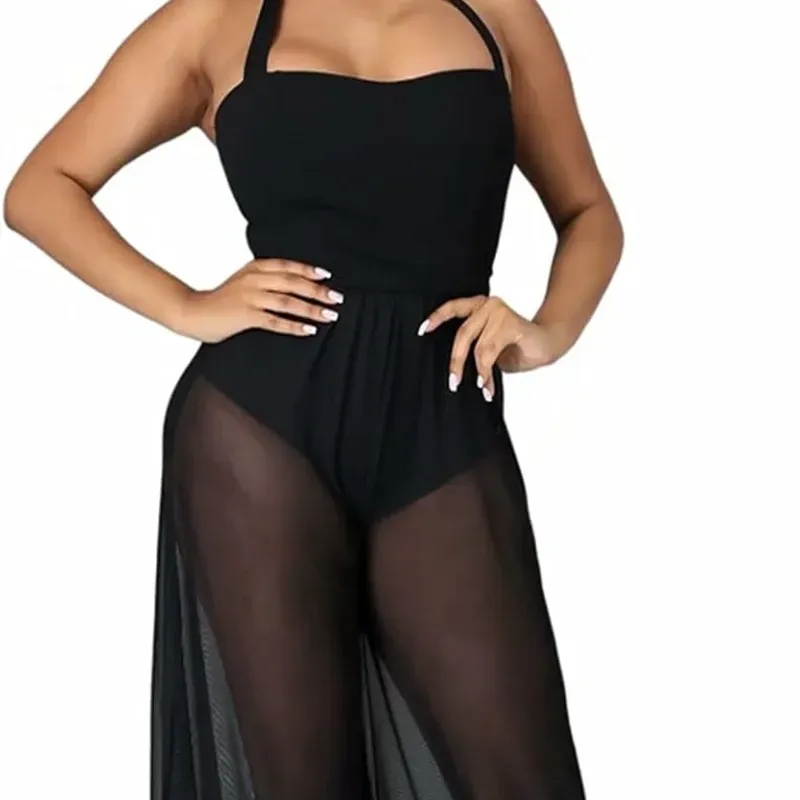 Monopantalón negro para la playa