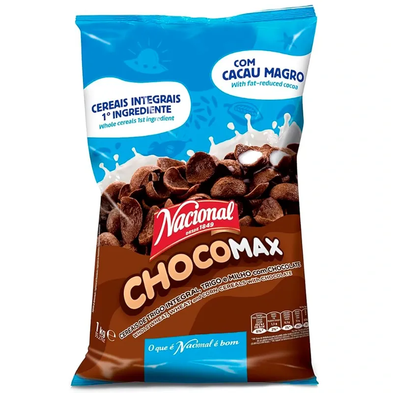 Cereal NACIONAL Chocomax 1kg 8/Caja