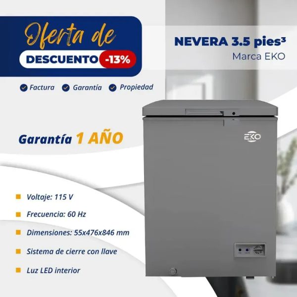 Nevera de 3.5 pies