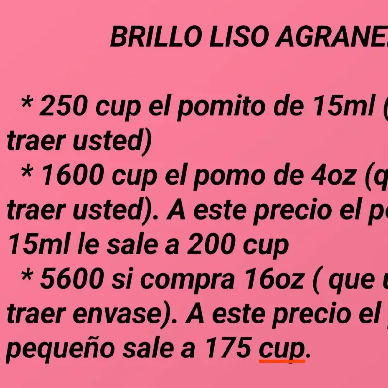 Brillo para esmalte natural pomo de 4 onzas