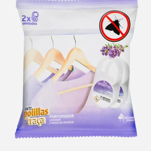 COLGADOR ANTIPOLILLAS CON FRAGANCIAS