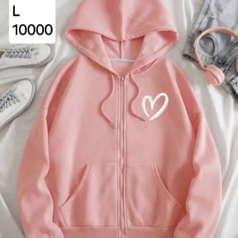 Abrigo rosa de mujer