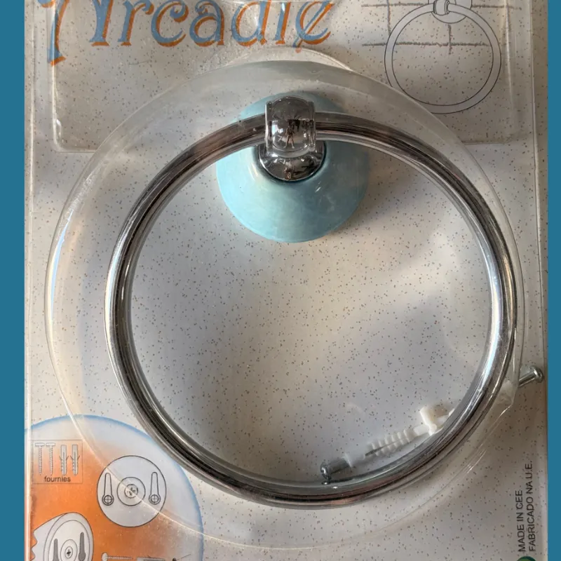 (35422) - Toallero argolla crujido azul