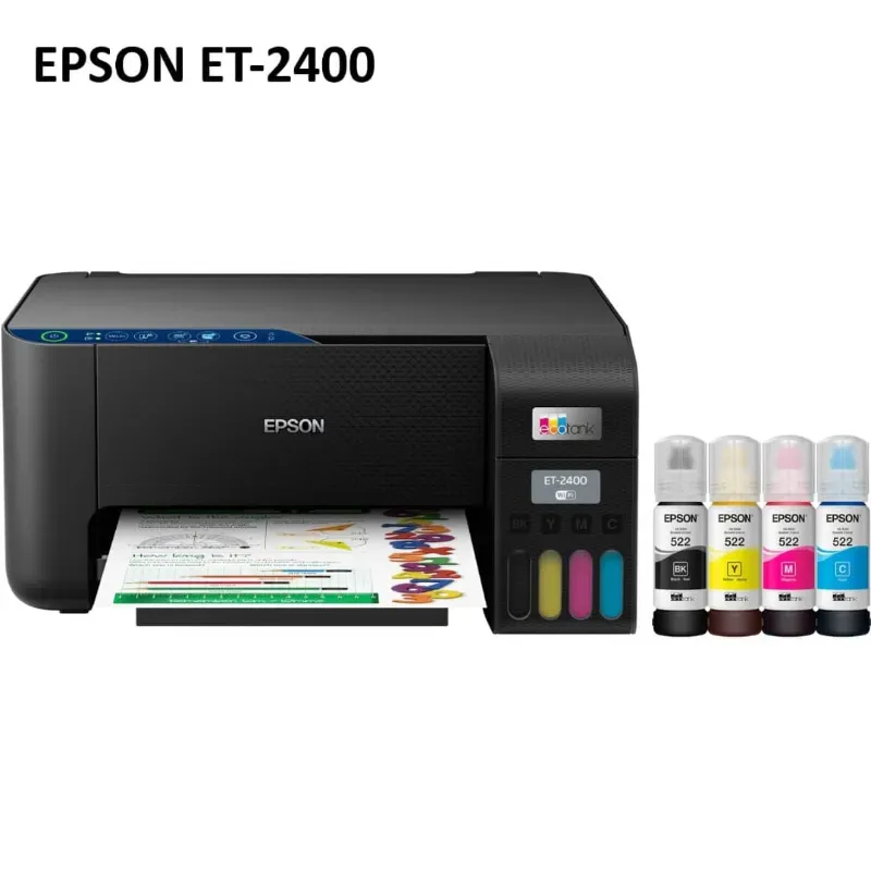 Impresora multifuncional 3 en 1 Epson EcoTank ET-2400 WiFi