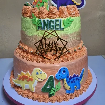 Tarta o Cake de Dos Pisos para Celebraciones Especiales - Panetela Base de 25 cm & Panetela Superior 20 cm