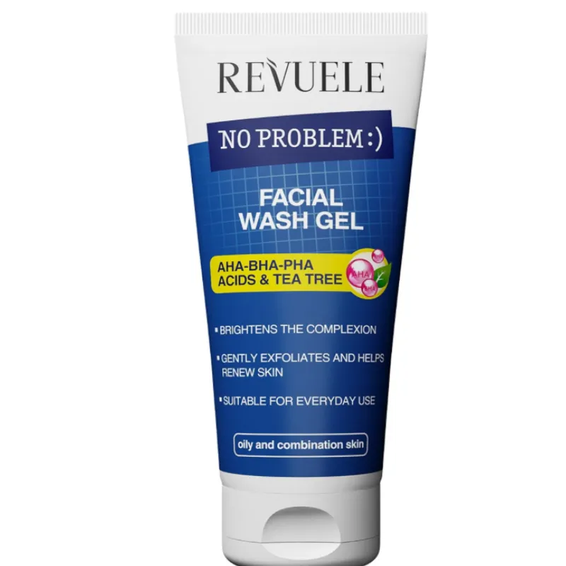 Limpiador facial con ácido salicílico, glicólico y árbol de té.