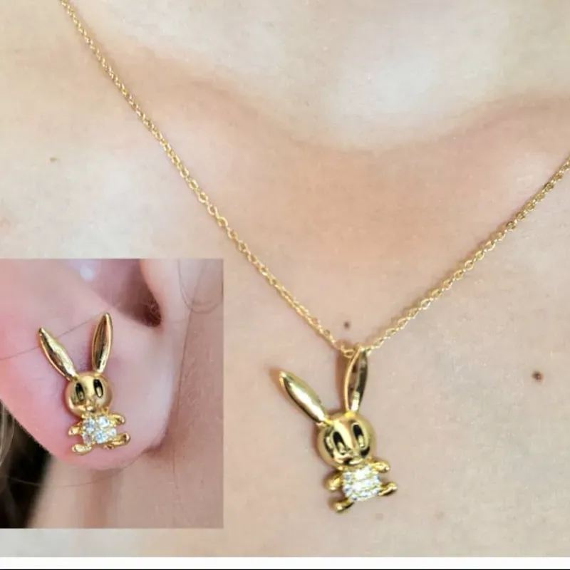 Set de cadena y aretes 