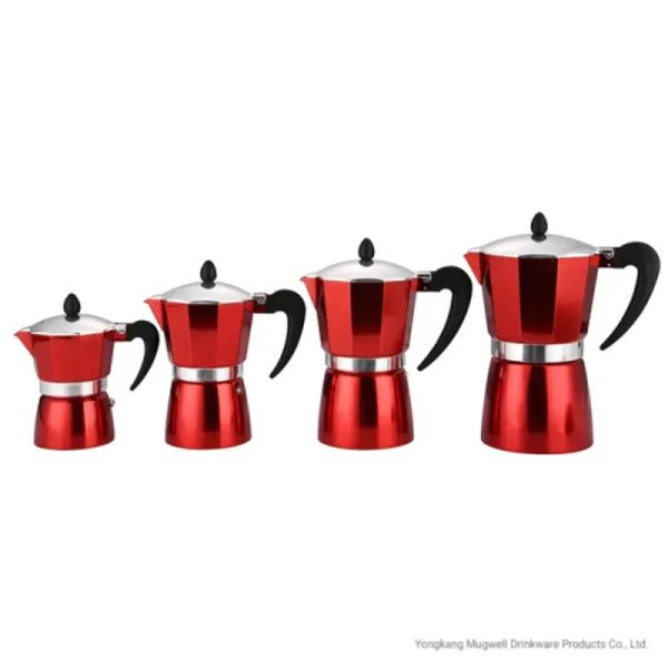 Cafetera Clásica Roja - 6 tazas