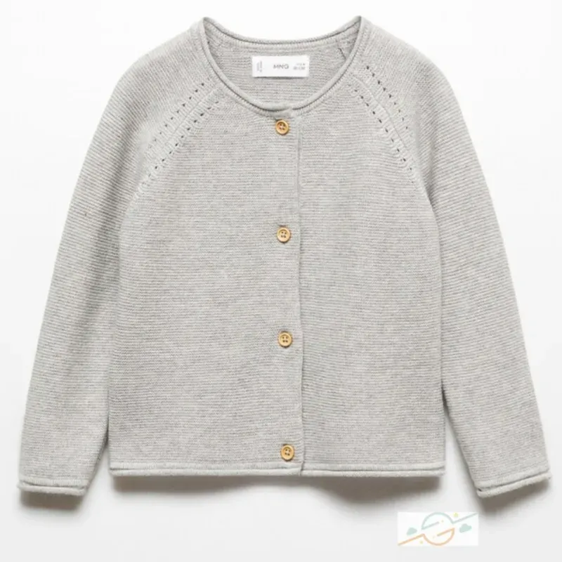 Abrigo punto gris MANGO