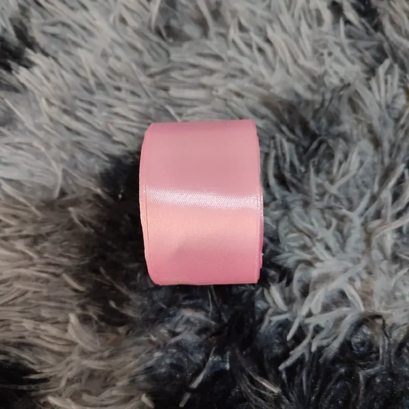 Cinta satín 4cm rosada clara