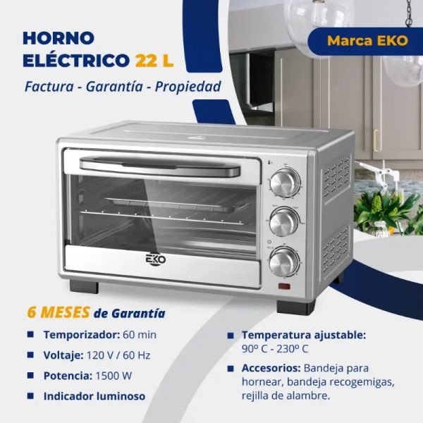 HORNO ELÉCTRICO 22L EKO (FAD)