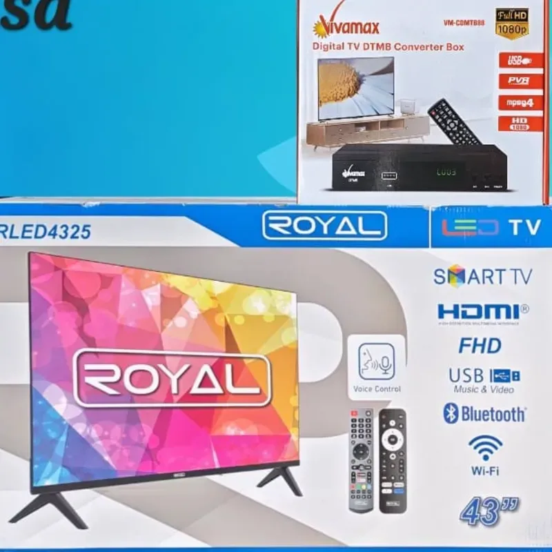 Combo TV 43" + Cajita HD