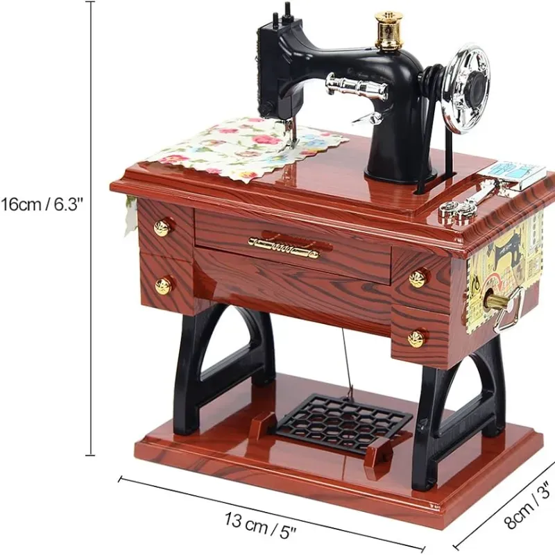 Caja de música: Máquina de coser