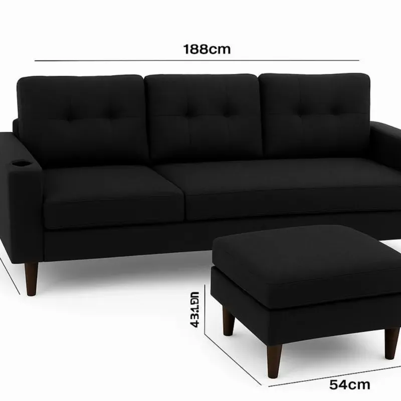 Sofa con mesa de centro
