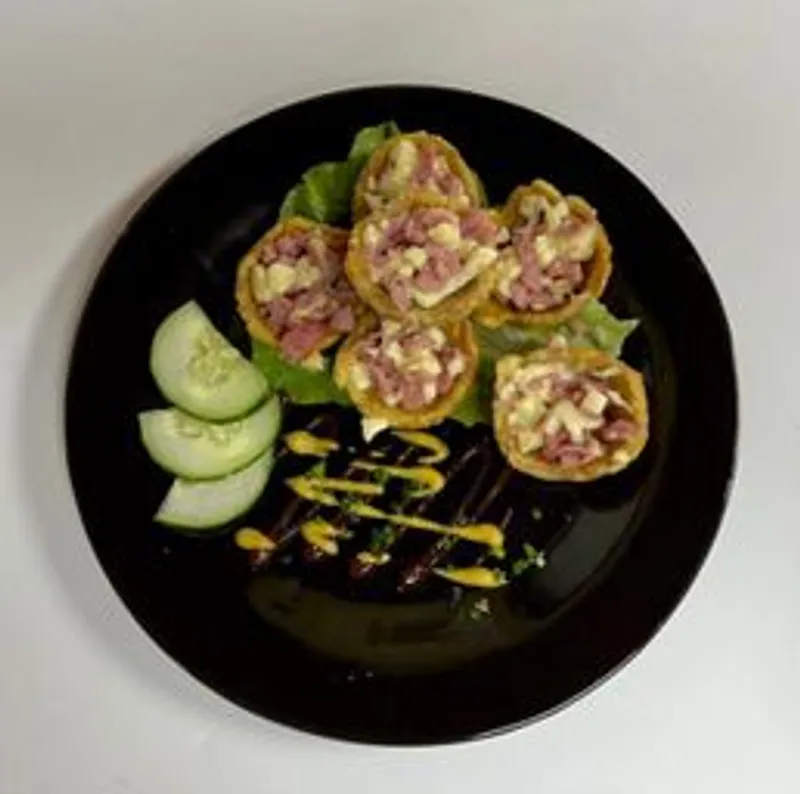 Tachinos Rellenos con Jamón y Queso