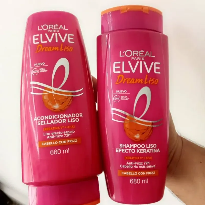  Elvive Loreal Paris Dream Liso – Set de Shampoo & Acondicionador