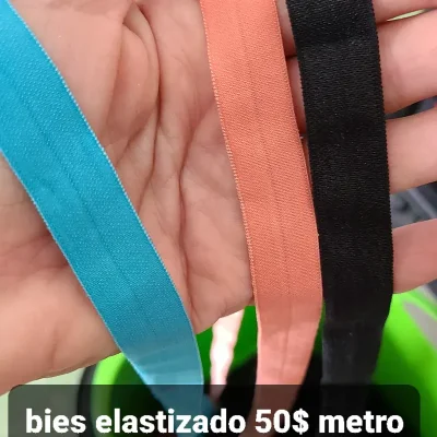 Cinta para cintillo  o bies elastizado.para usos en ropa 1,5 cm. Ancho.a