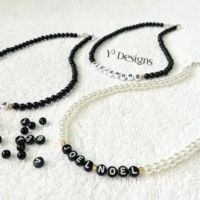 Collares de Perlas con Letras