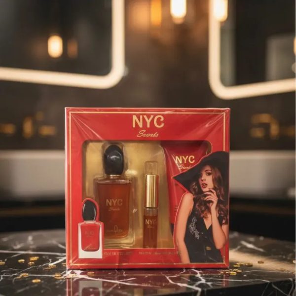 Estuche colonia, crema y colonia de bolsillo para damas