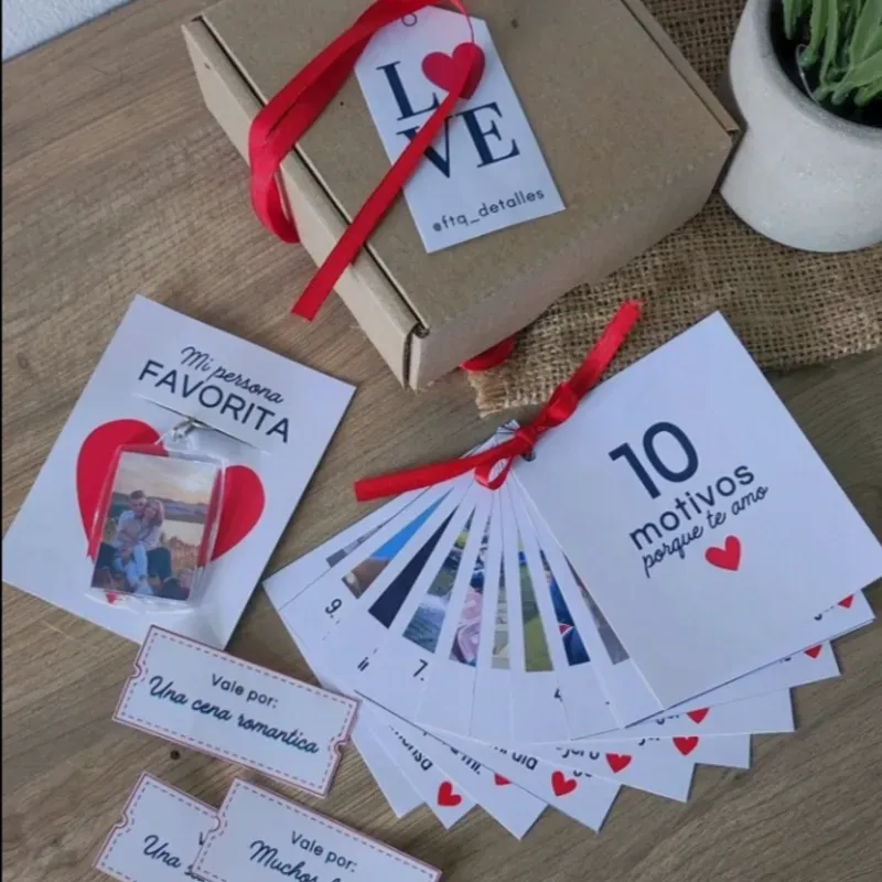 Caja de 10 razones con fotos