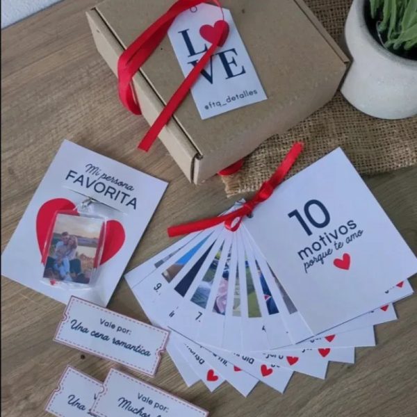 Caja de 10 razones con fotos