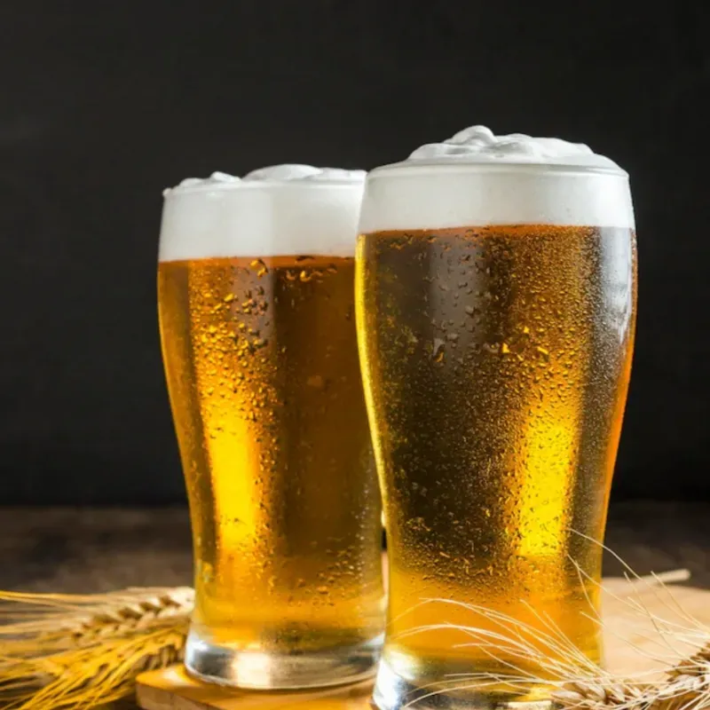 Cerveza Cristal dispensada