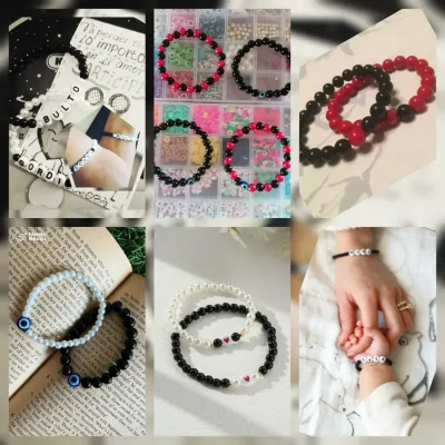 Pulseras  con perlas