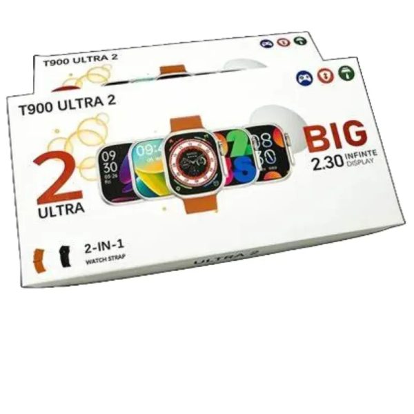 Reloj Inteligente T900 Ultra 2 , Pantalla de 2.3Pulgadas+ 2 Manillas Inluidas