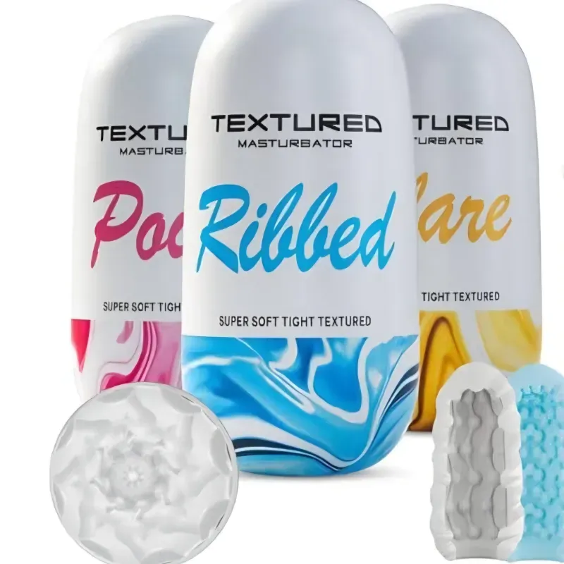 Masturbador masculino con textura mas un lubricante