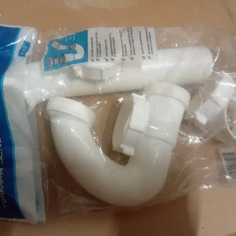 Sifón pvc blanco para lavamanos