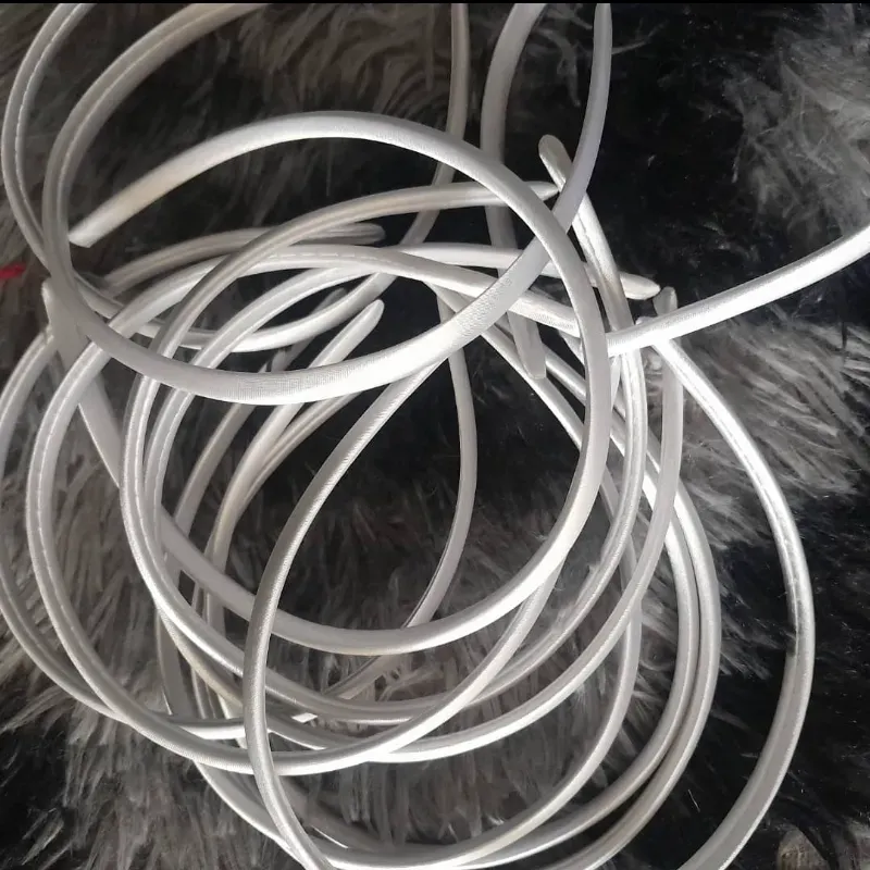 Cintillo blanco satinado fino