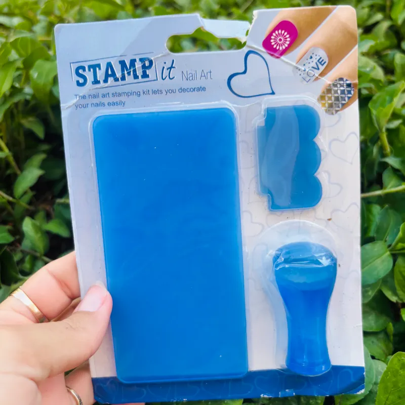 Cuño con placa plástica