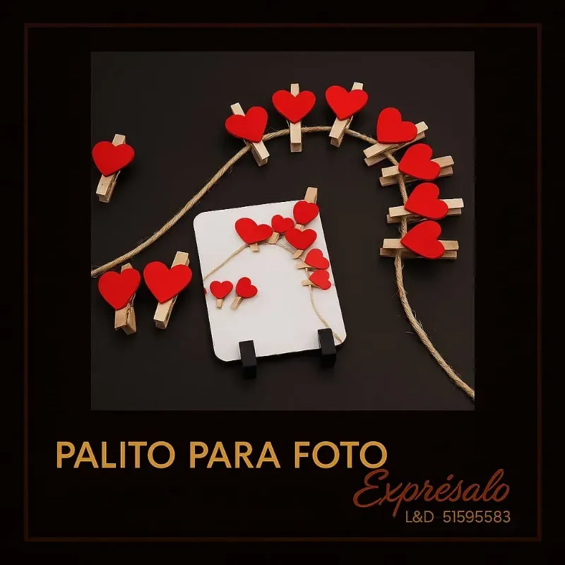 Mini palitos con corazón
