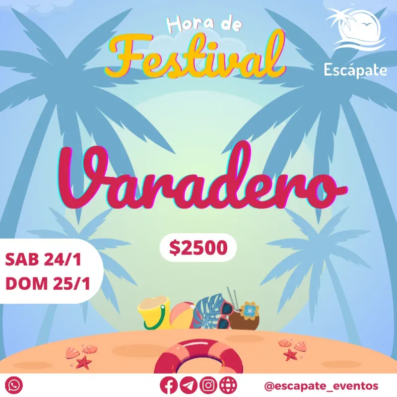  ¡Escápate a Varadero + Festival Sonríe Cuba! ✨*