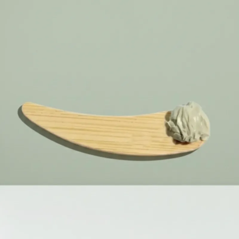 Mini Espátula Cosmética de Bambú