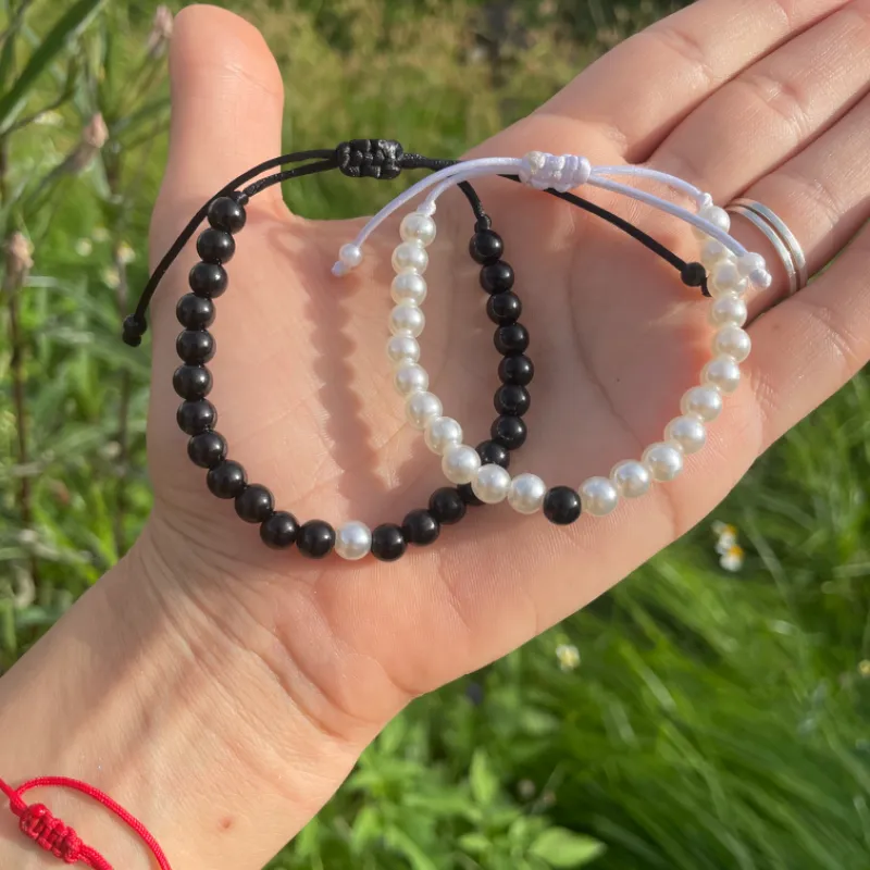 Pulseras de perlas para parejas
