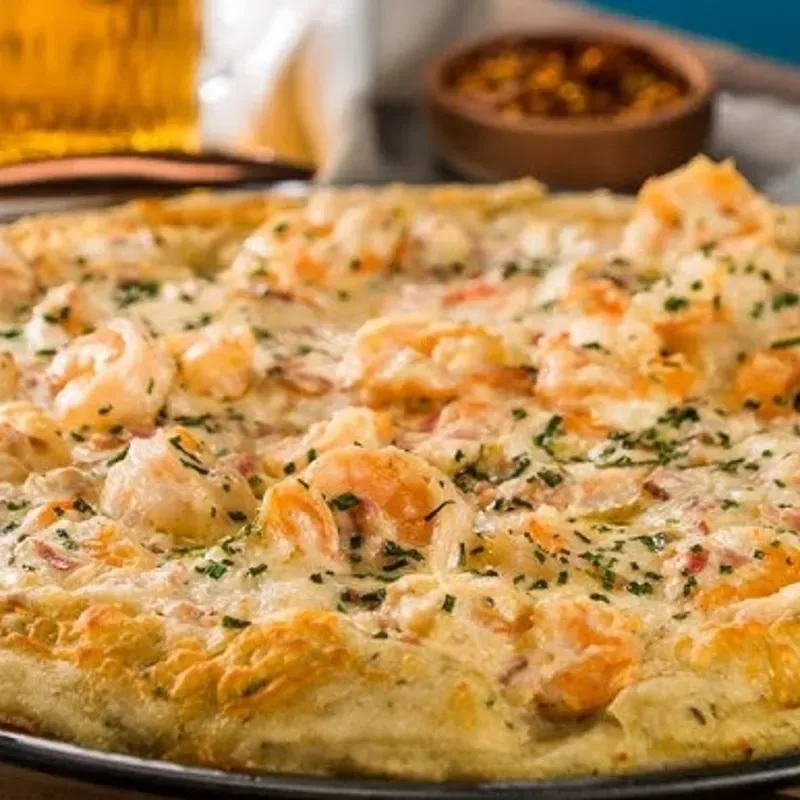 Pizza con Camarones