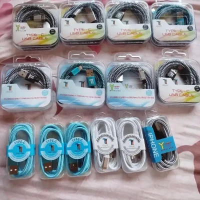 Cables para teléfono Android y iPhone