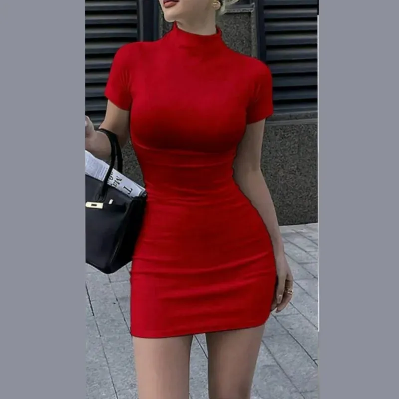 Vestido de mangas cortas