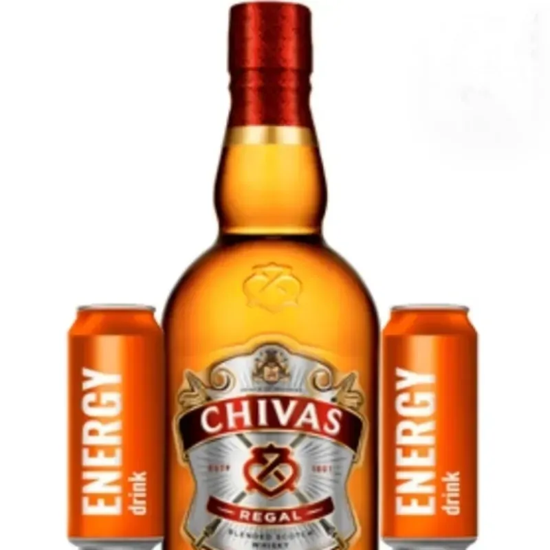 WHISKY CHIVAS REGAL 12 AÑOS 1 LITRO + 2 ENERGIZANTES